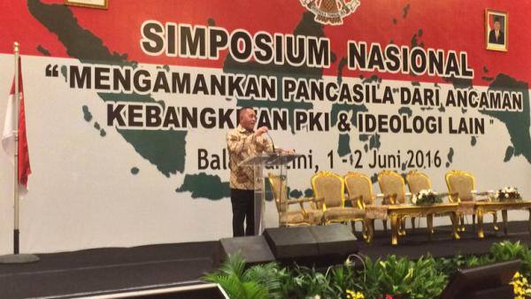 Datangi Simposium, Menhan: Wajar Tentara Marah dengan Ancaman PKI