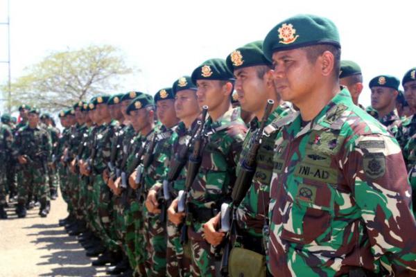 350 Prajurit TNI Bersiap Jaga Perbatasan Malaysia-Indonesia