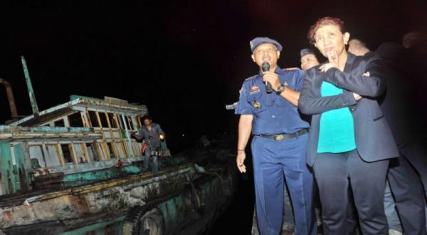 Susi Pudjiastuti: TNI AL Tangkap Kapal Silver Sea, Luar Biasa!